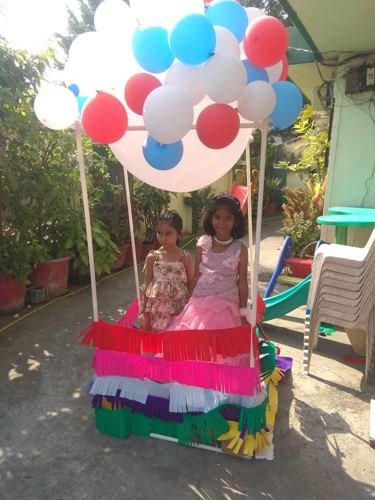 Decorated stage for celebration