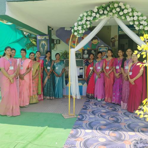 Staff at a formal school event